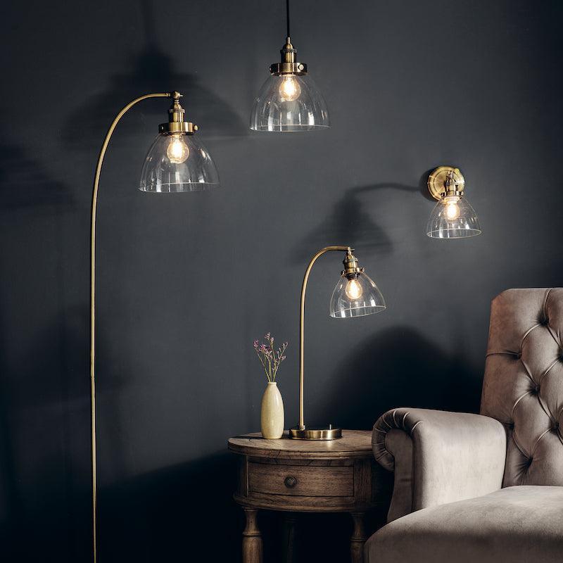 Lampadario in Ottone Hansen