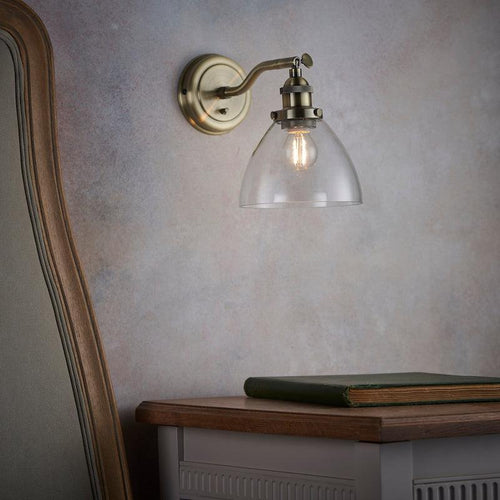 Applique da parete in ottone Hansen di Endon Lighting