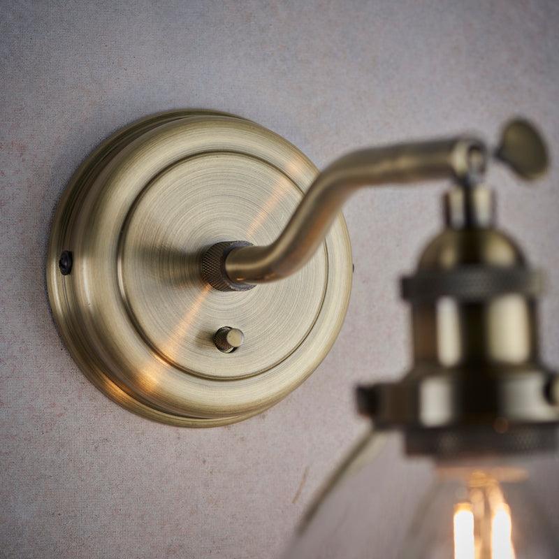 Applique da parete in ottone Hansen di Endon Lighting