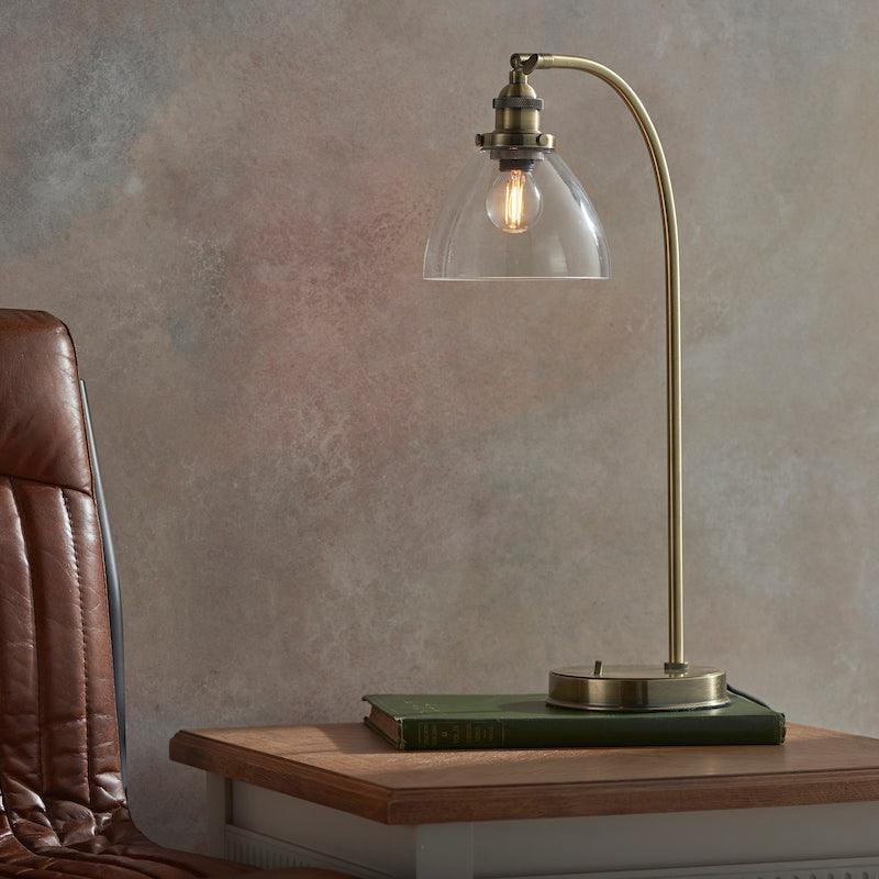 Lampada da Tavolo in Ottone Hansen di Endon Lighting