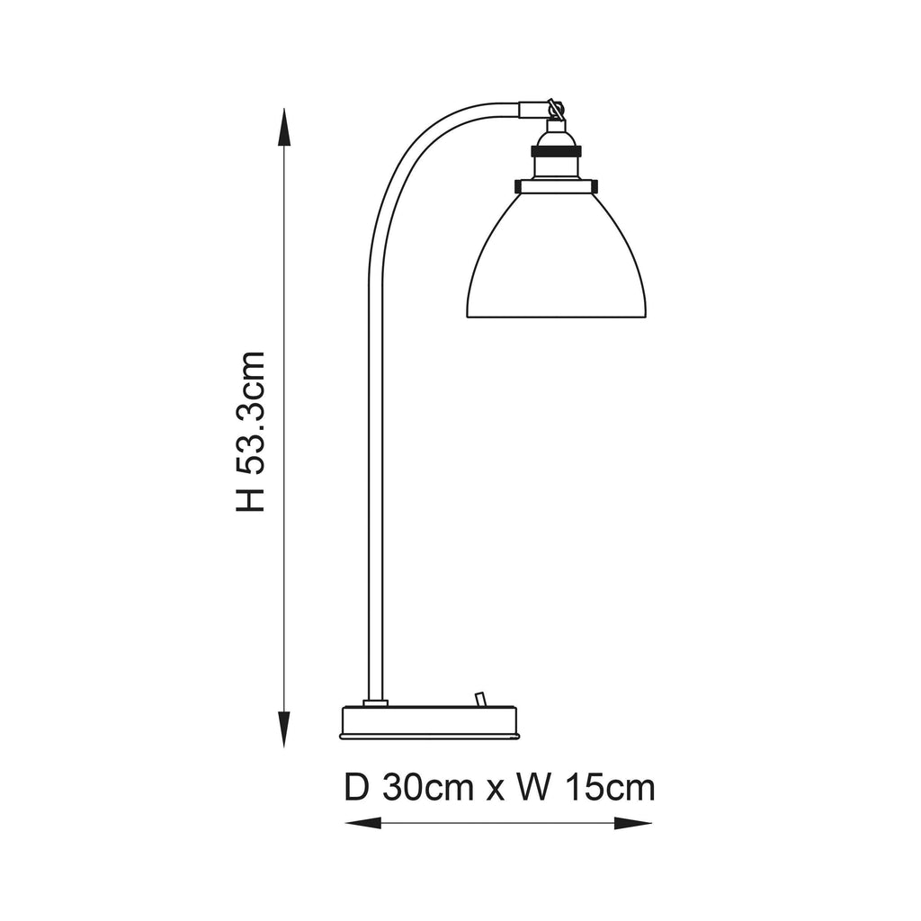 Lampada da Tavolo in Ottone Hansen di Endon Lighting