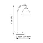 Lampada da Tavolo in Ottone Hansen di Endon Lighting