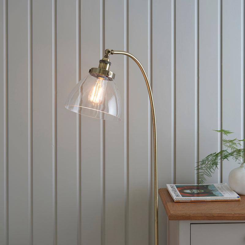 Lampada da Terra in Ottone Hansen