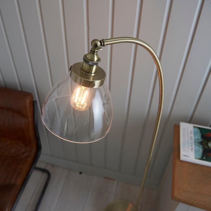 Lampada da Terra in Ottone Hansen