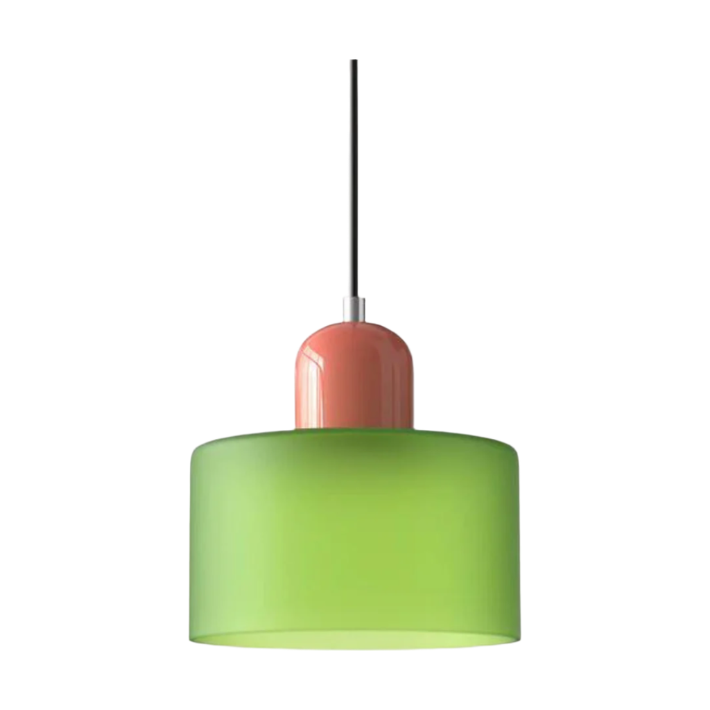 Lampada a sospensione in vetro – Elegante lampada cilindrica per ambienti accoglienti