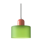 Lampada a sospensione in vetro – Elegante lampada cilindrica per ambienti accoglienti