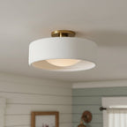 Lampada da soffitto a tamburo in porcellana