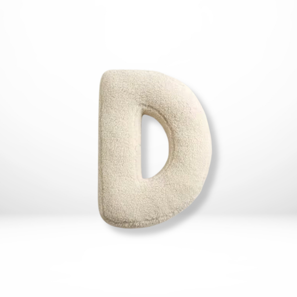 Avenia - Cuscino Decorativo in Velluto con Lettere da A a Z