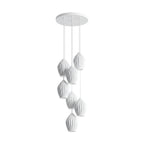 Lampada a sospensione in ceramica con righe