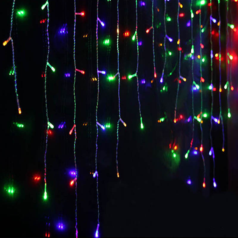 Illuminazione Natalizia a LED con Ghiaccioli e Cielo Stellato – Tenda di Luce per Esterni