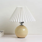 Lampada da Tavolo Ceramica Pieghettata Minimalista Nordica a 1 Luce