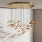 Lampadario a Foglia Fluttuante Wave
