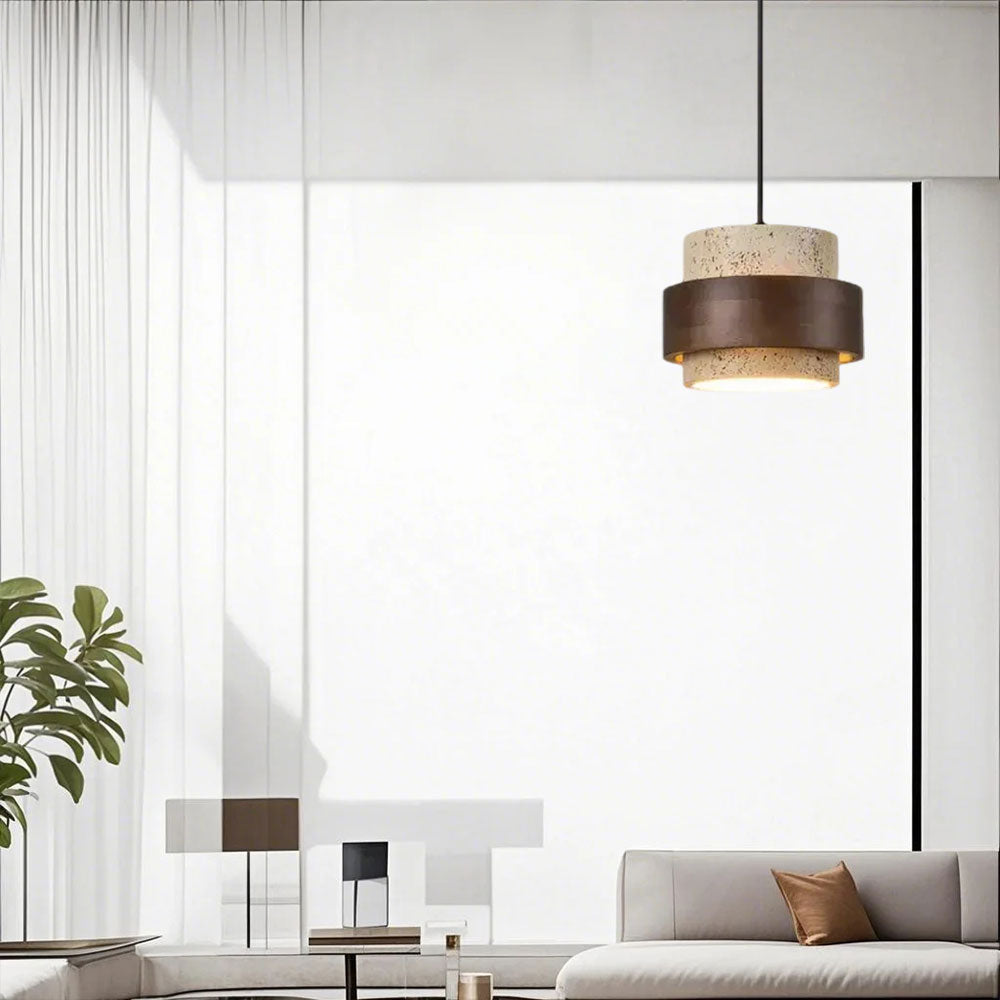 Lampada a Sospensione Retro Stone Wabi-Sabi