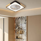 Ventilatori da soffitto in legno contemporanei con luci LED