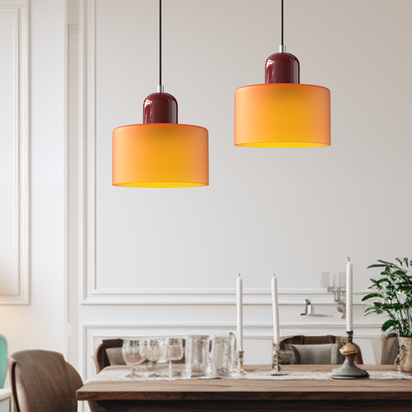 Lampada a sospensione in vetro creativo Bauhaus
