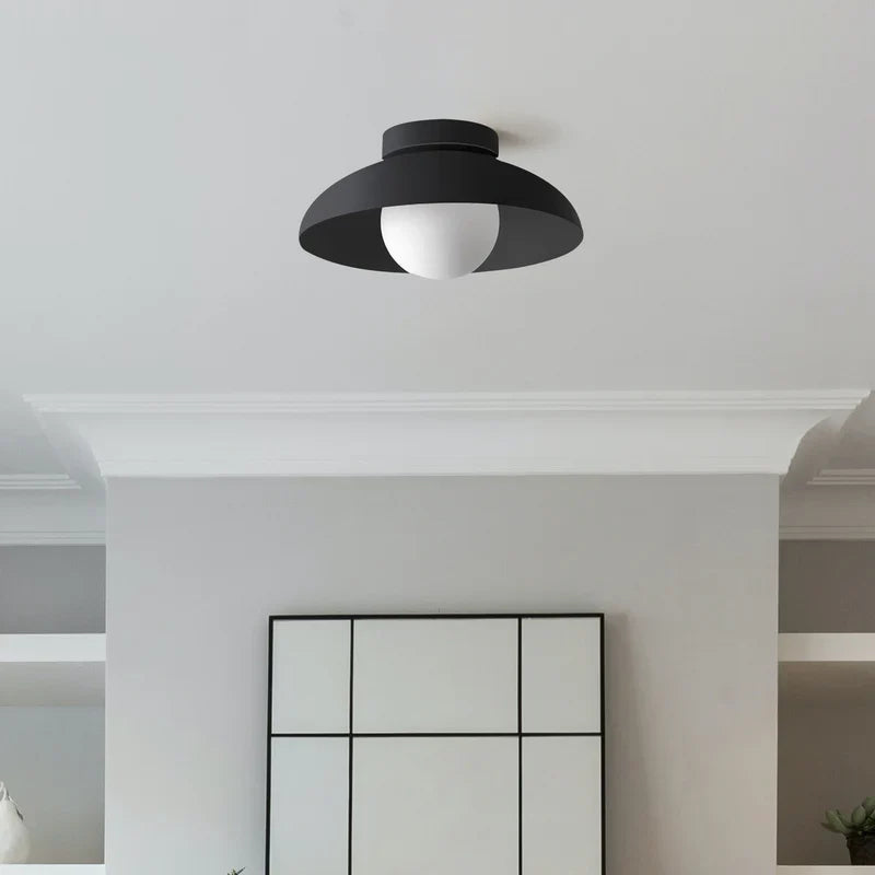 Lampada da soffitto moderna rotonda in metallo