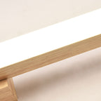 Lampada da parete LED a striscia lunga in legno minimalista nordico
