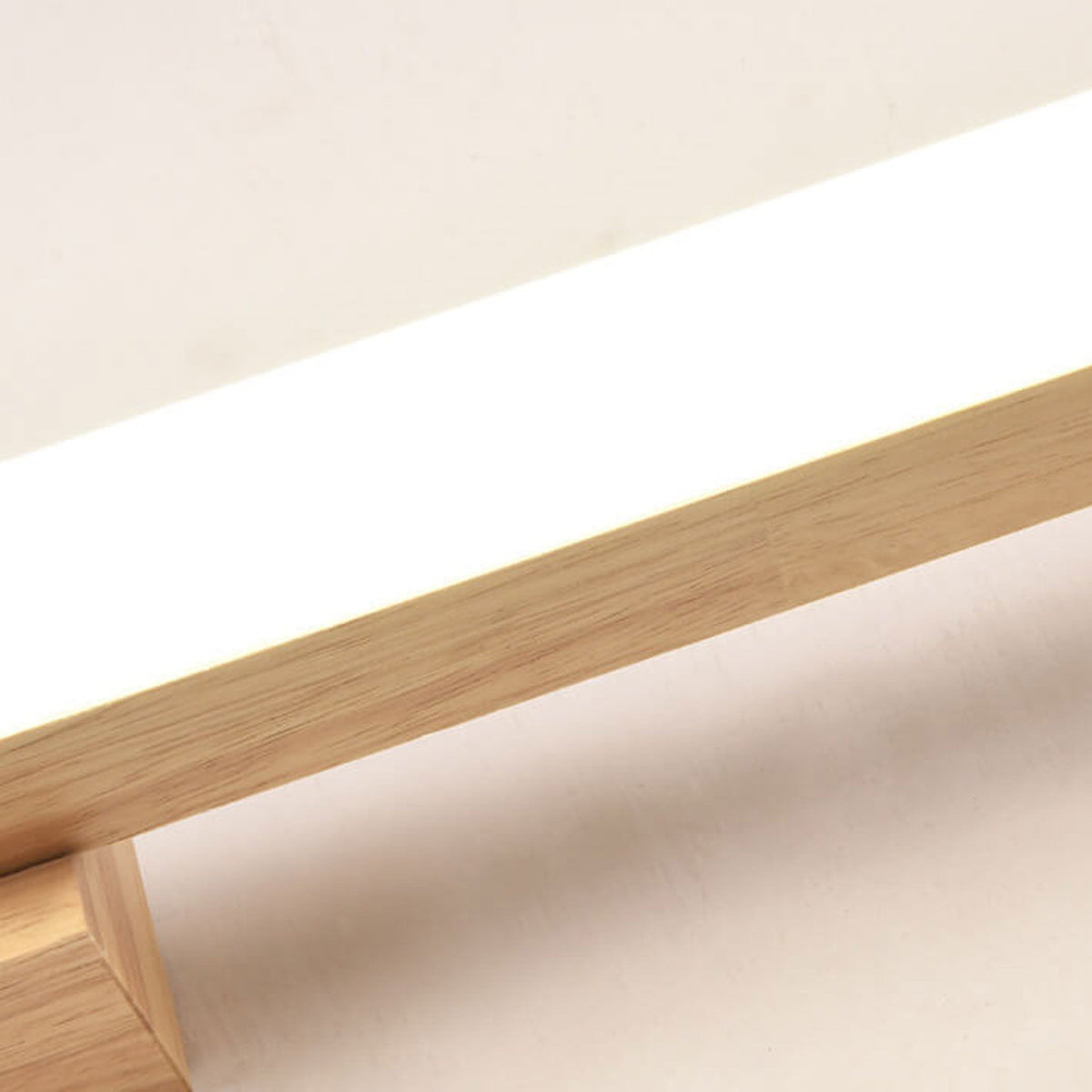 Lampada da parete LED a striscia lunga in legno minimalista nordico