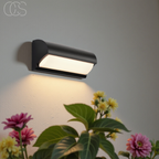 OCS - Lampada da Parete LED Nera per Esterni