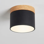 Plafoniera LED a Soffitto a Log in Colore Solido Scandinavo