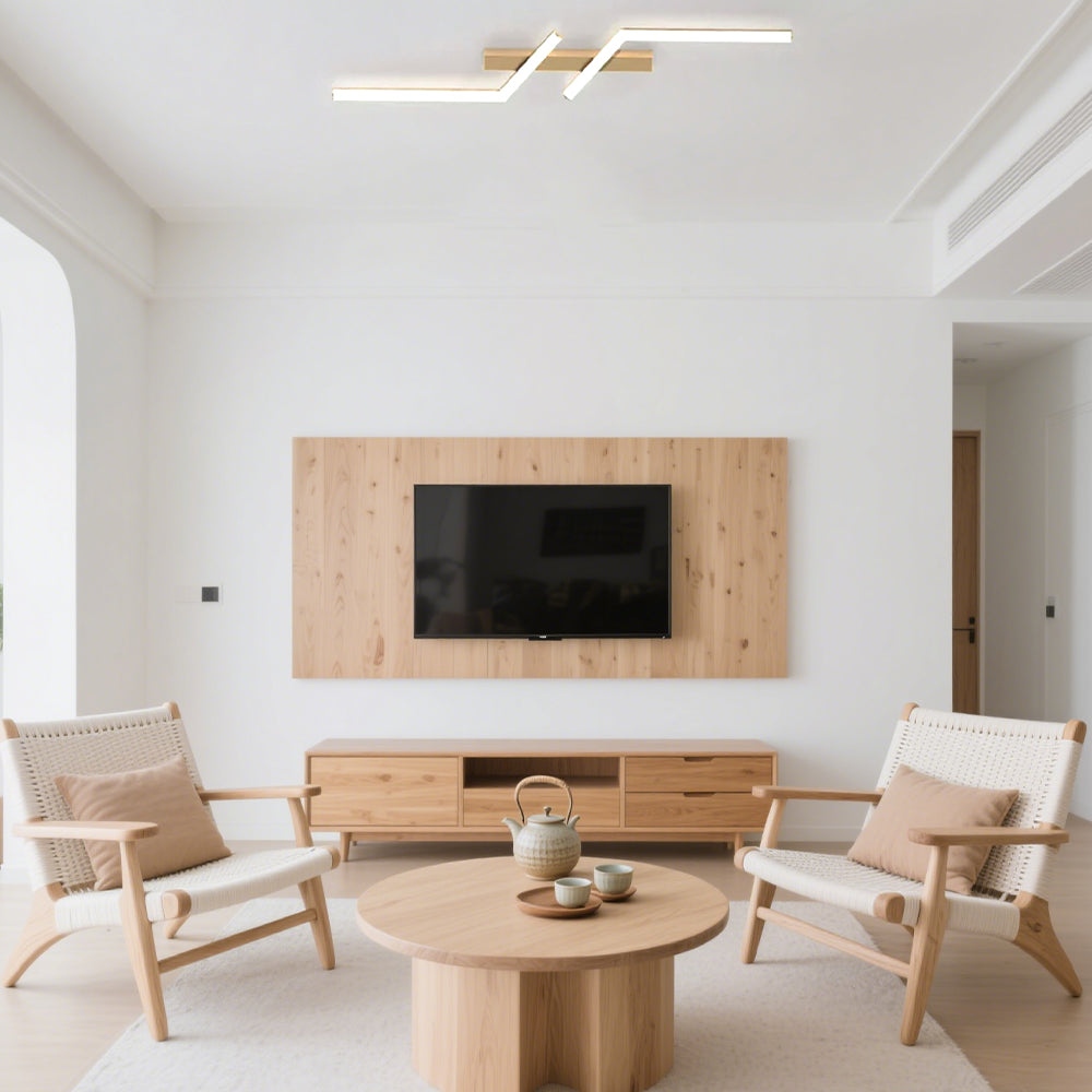 Moderna Semplice Luce da Soffitto LED in Alluminio Nero