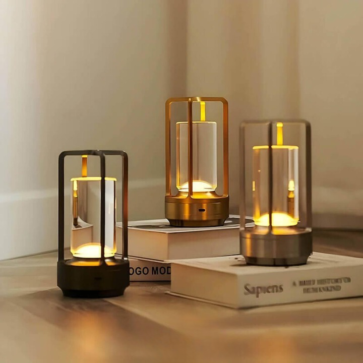 AuraBeam - Elegante Lampada da Tavolo Wireless