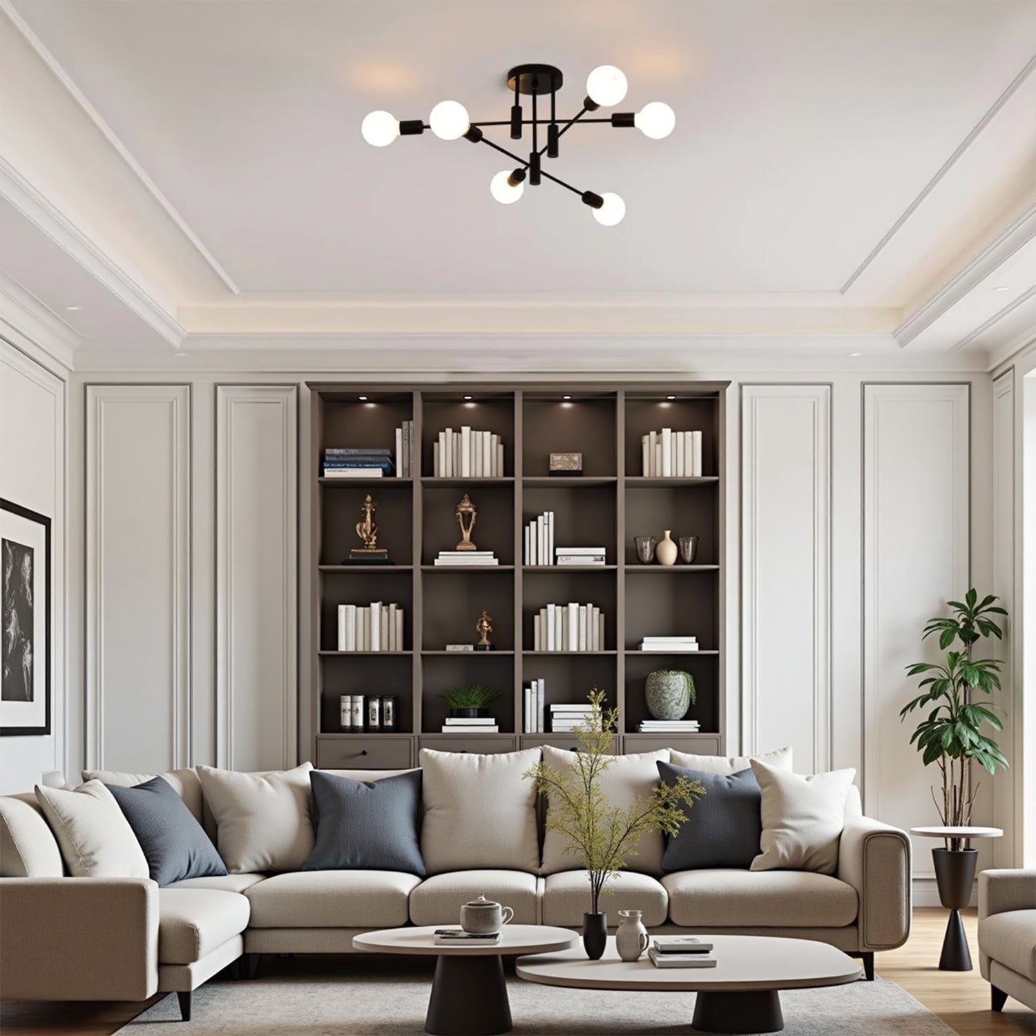 Moderna Luce da Soffitto con Più Lampadine Nordic