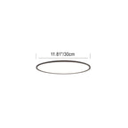 Lampada da soffitto LED a incasso con paralume rotondo in acrilico e alluminio, stile moderno minimalista per soggiorno