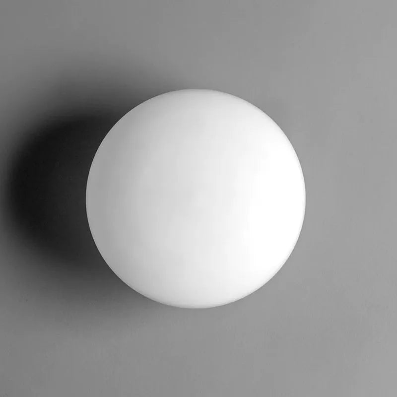 Lampada da Parete LED in Metallo e Vetro a Forma di Globo Moderna Valentina
