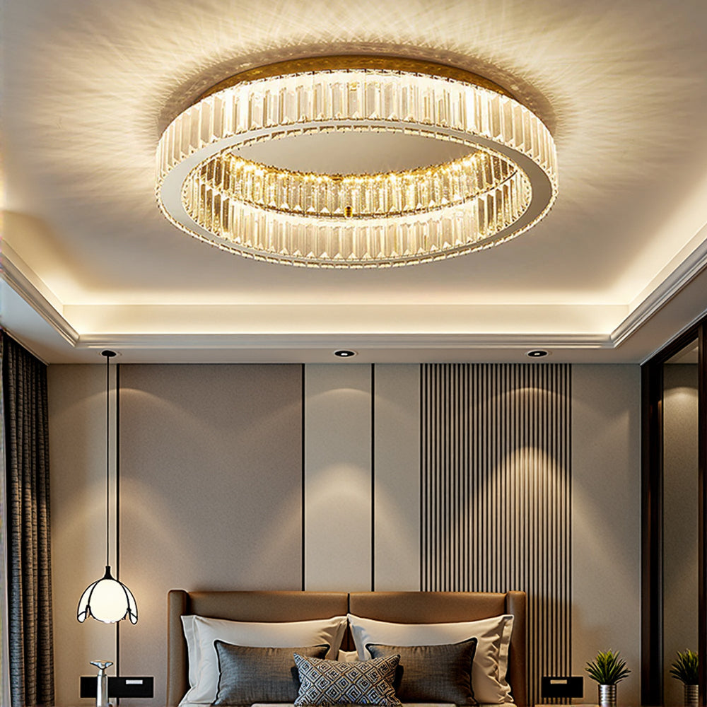 Moderna Creativa Lampada da Soffitto Rotonda in Cristallo
