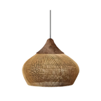 BistroBeam Light - Moderna Lampada a Sospensione in Rattan