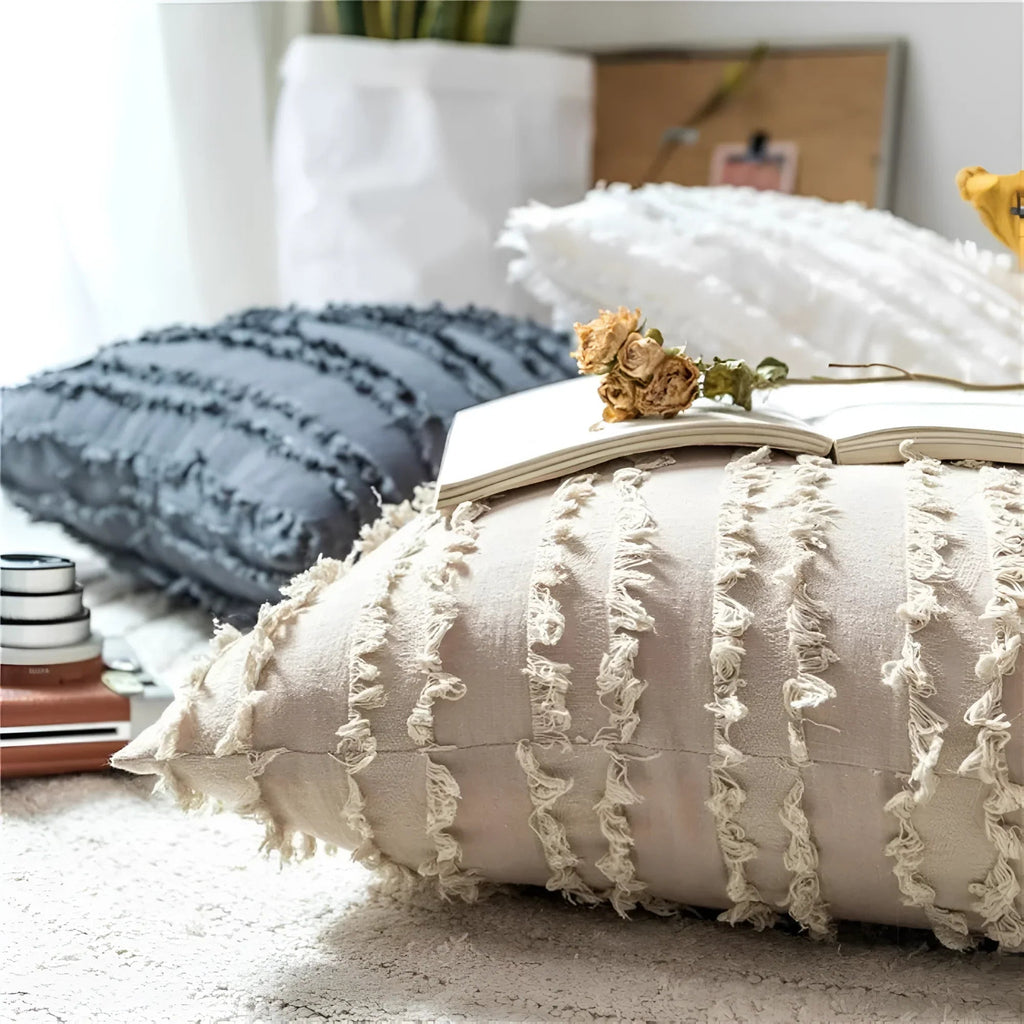 Copriletto Boho con Frange