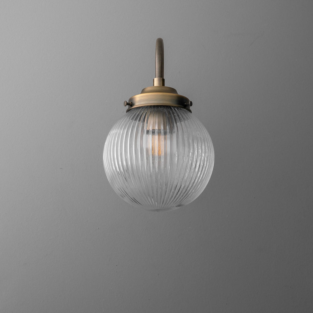 Applique da Parete in Vetro per Illuminazione Industriale per Soggiorno