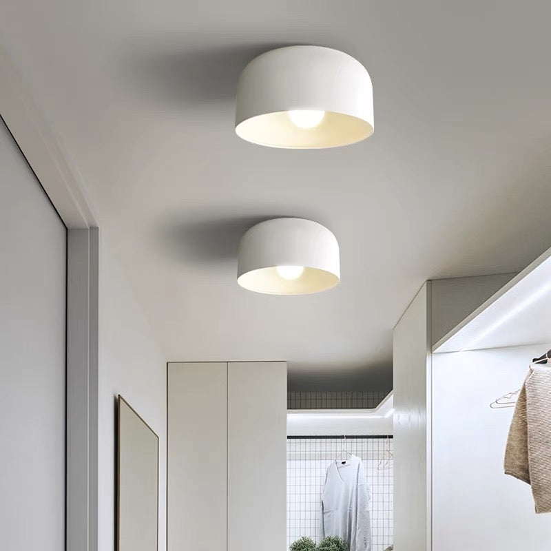 Lampada da soffitto rotonda classica in ferro