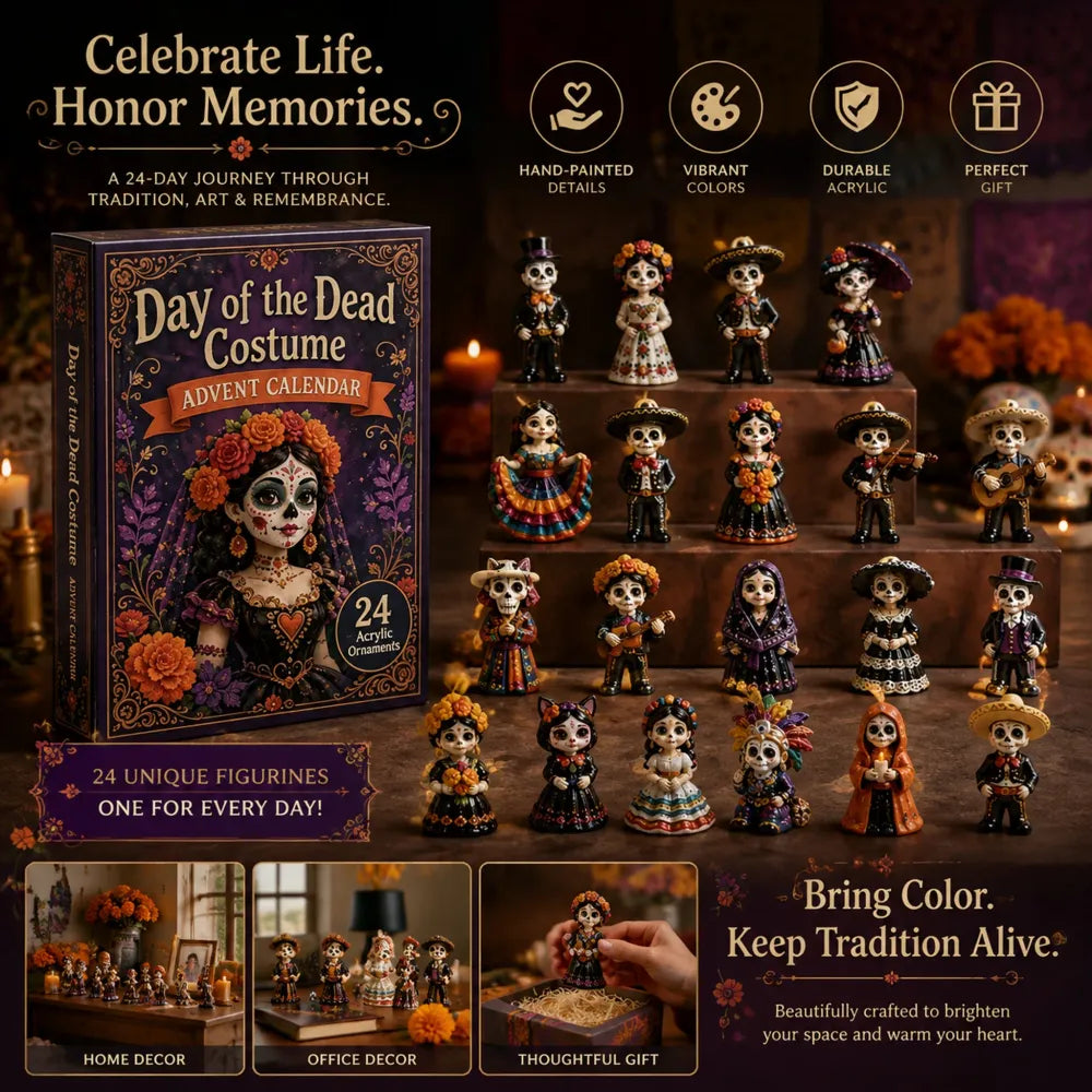 Calendario dell'Avvento del Giorno dei Morti 2026 – 24 Charms in Acrilico Blind Box