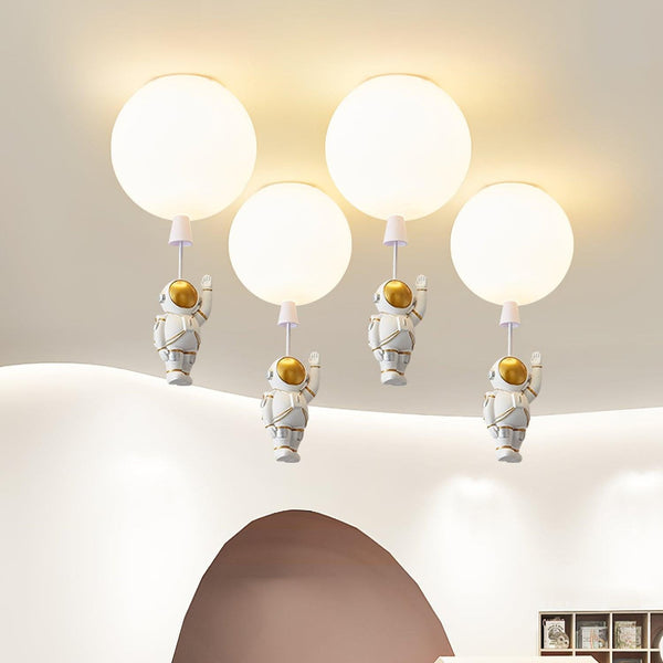 Lampada da soffitto LED Moderna Luna/Astronauti