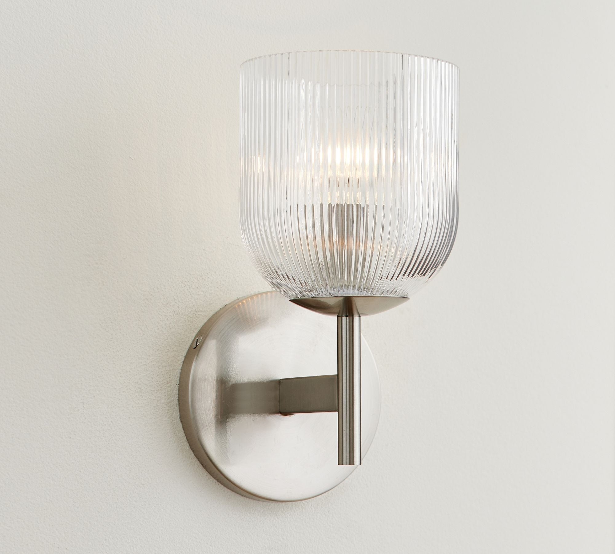 Luce da Parete in Vetro e Metallo Haze