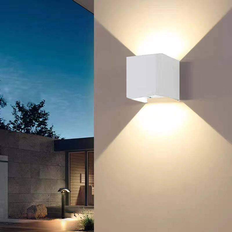 Lampada da Parete Esterna Quadrata Moderna Regolabile LED Nexu
