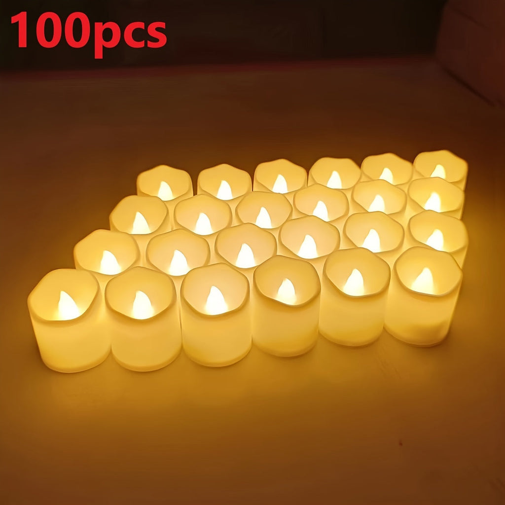 Candele LED senza fiamma a batteria – 24–100 pezzi