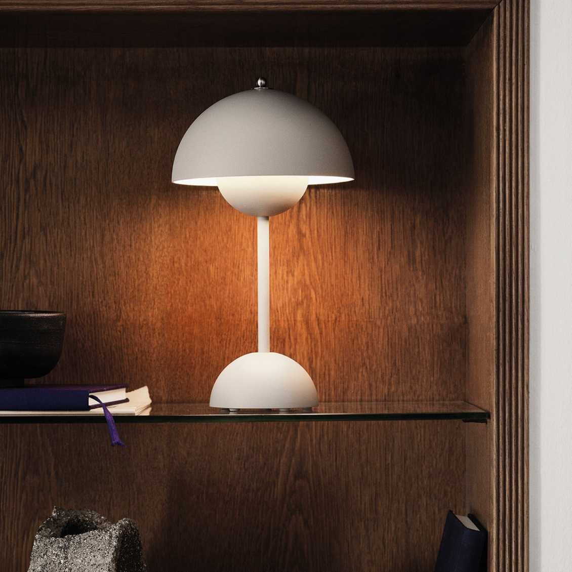Lampada da Tavolo Retro a Forma di Fungo
