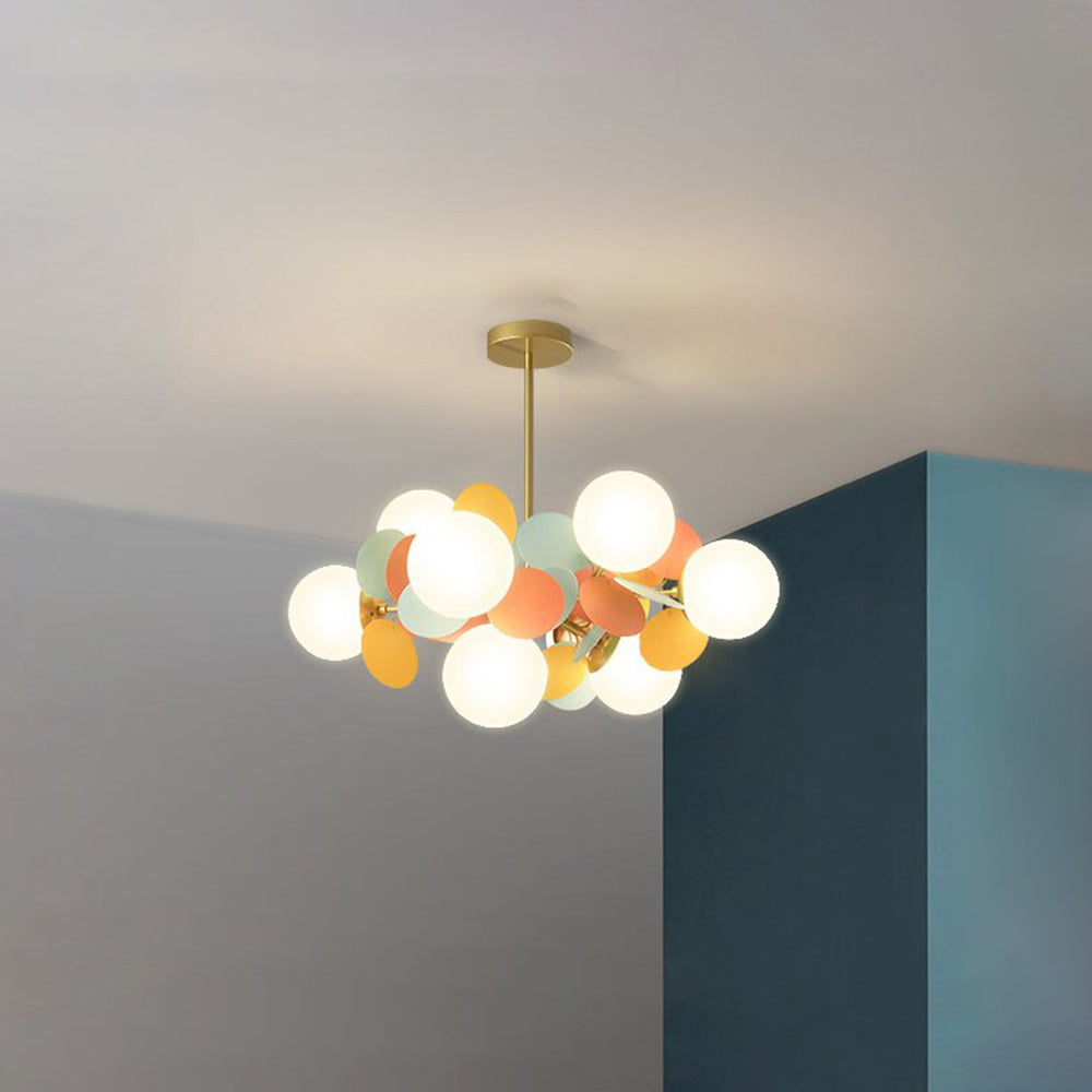 Aria Lampadario a Rami di Fiori Multicolore per Soggiorno