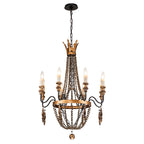 Lampadario Empire a 8 Luci in Stile Candela