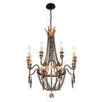 Lampadario Empire a 8 Luci in Stile Candela