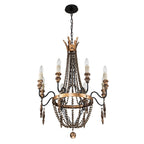Lampadario Empire a 8 Luci in Stile Candela
