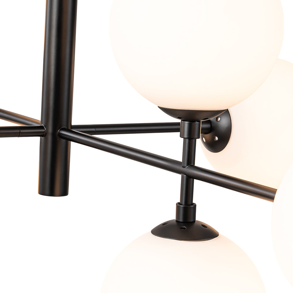 Glorioso Lampadario in Vetro Lineare