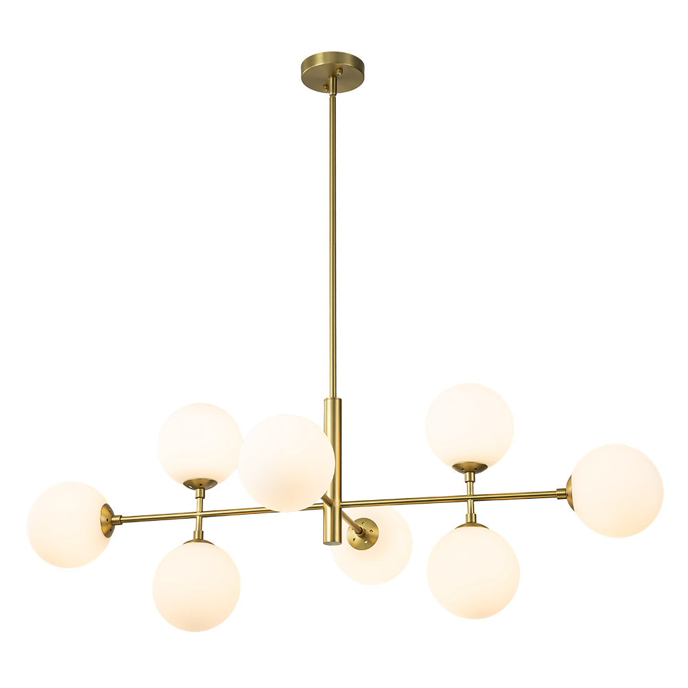 Glorioso Lampadario in Vetro Lineare