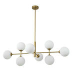 Glorioso Lampadario in Vetro Lineare