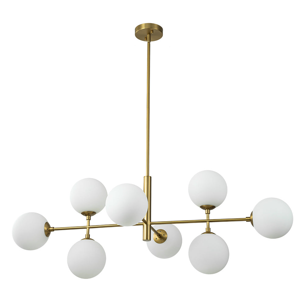 Glorioso Lampadario in Vetro Lineare