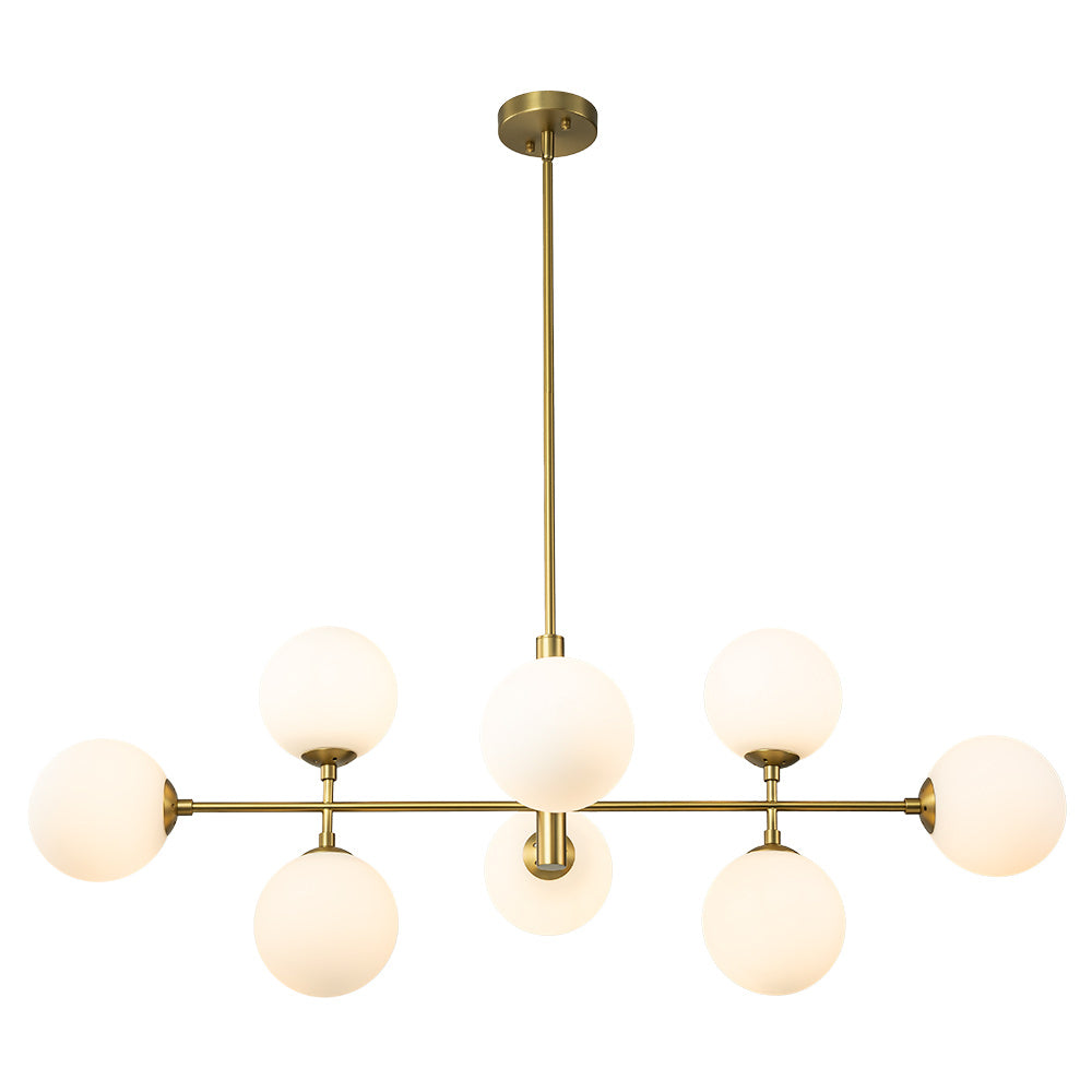 Glorioso Lampadario in Vetro Lineare