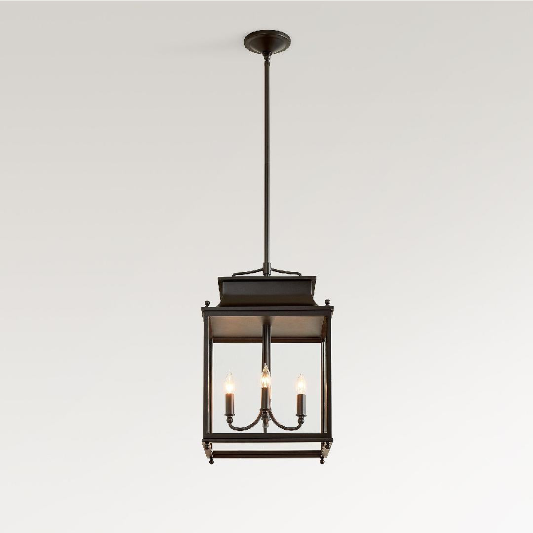 Lampada a sospensione in ottone per esterni